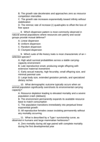 Demographic Ecology Lesson Quiz sample page