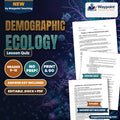 Demographic Ecology Lesson Quiz cover