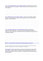 Demographic Ecology Phenomena-Based Lesson: The Vanishing Underwater Jungle: Sea Otters and the Urchin Barren Catastrophe Student Response Sheet sample page