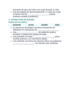 Demographic Ecology Spanish Guided Notes sample page