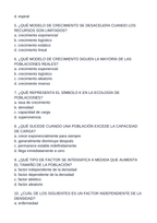 Demographic Ecology Spanish Unit Test sample page