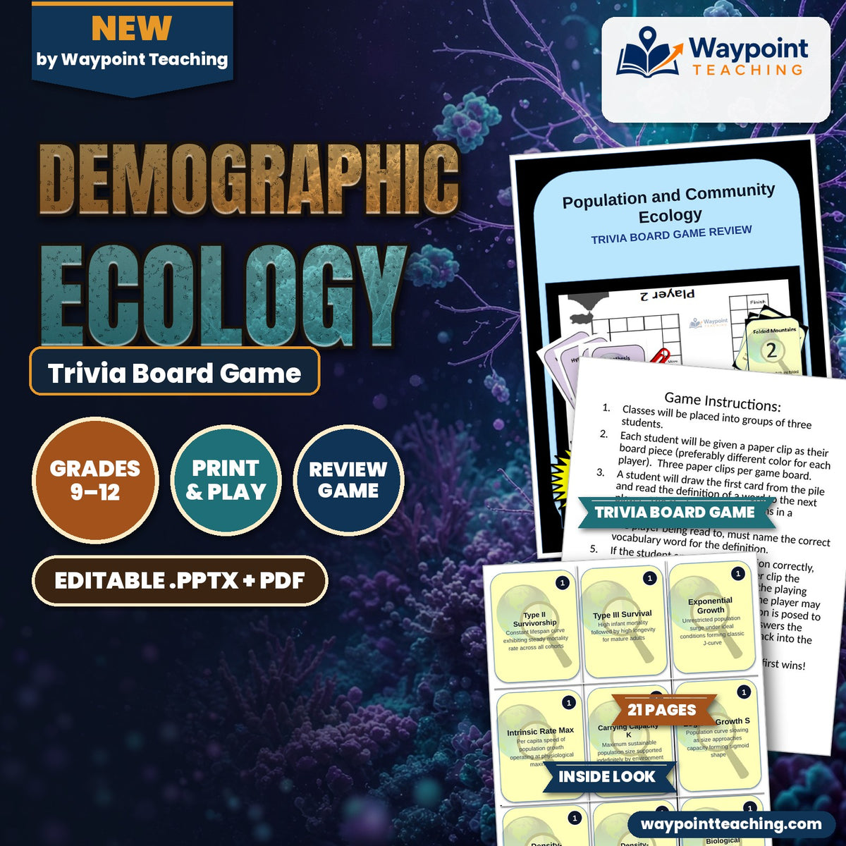 Demographic Ecology Trivia Board Game cover