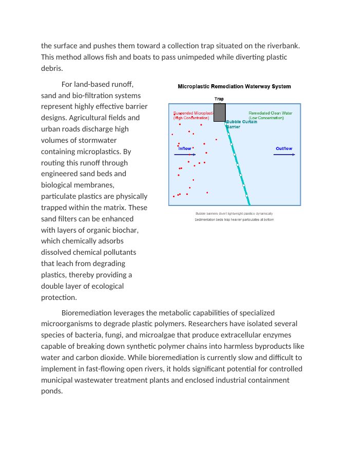 Designing Solutions for Microplastic Remediation in Waterways Reading Worksheet sample page