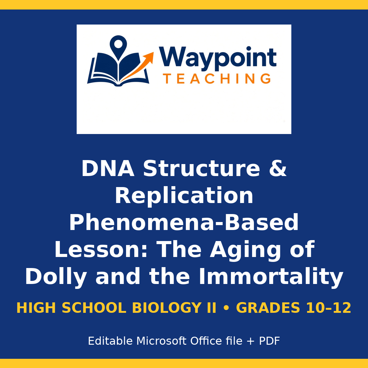 DNA Structure & Replication Phenomena-Based Lesson: The Aging of Dolly and the Immortality of Hydra: The Replicative Clock of DNA Presentation cover