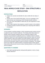 DNA Structure & Replication Real-World Case Study sample page