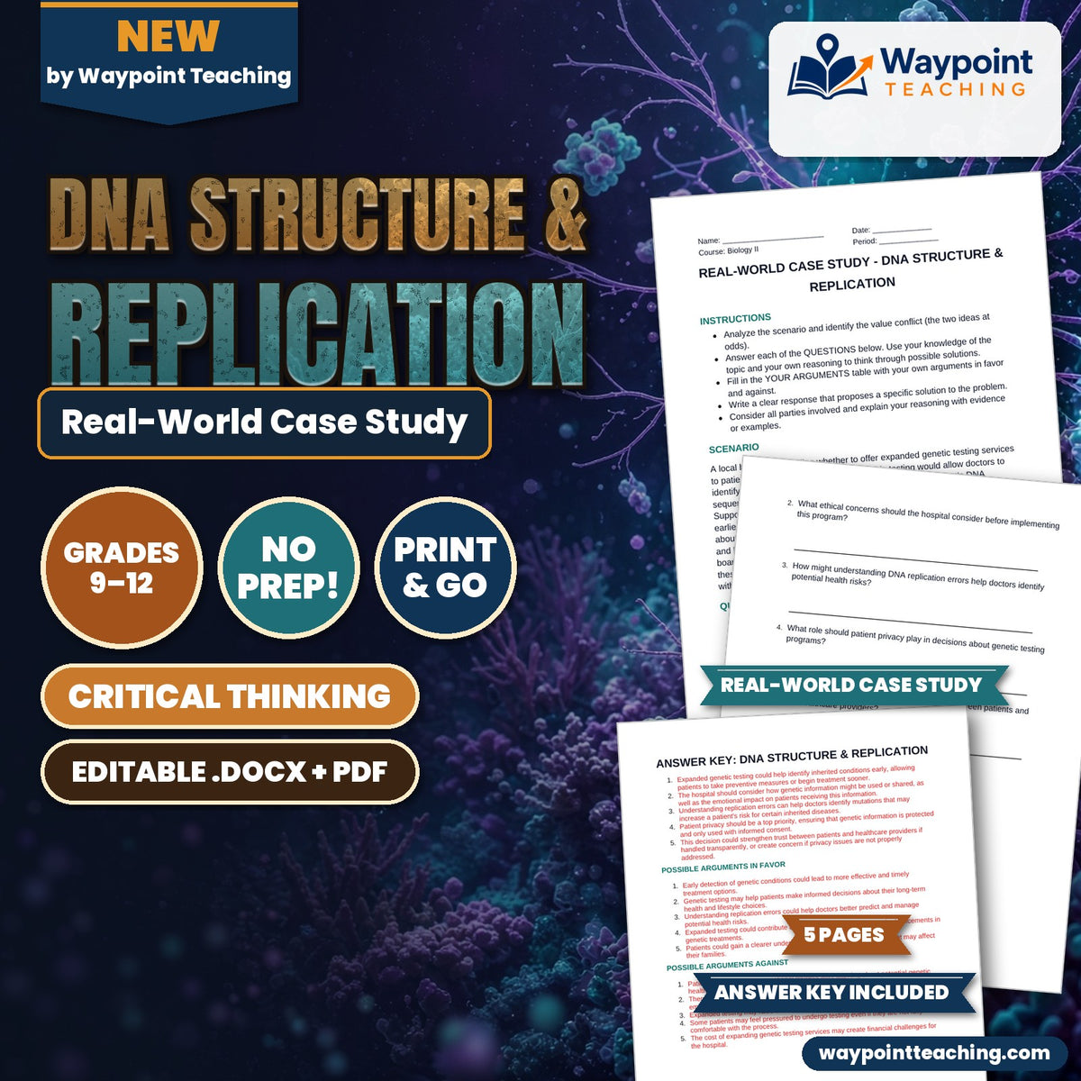 DNA Structure & Replication Real-World Case Study cover
