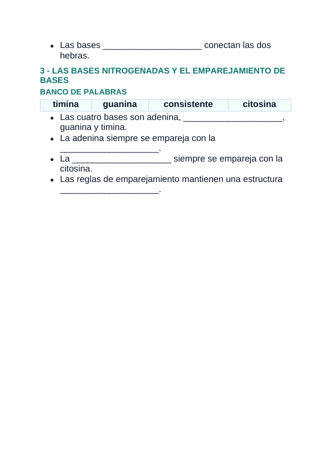 DNA Structure & Replication Spanish Guided Notes sample page