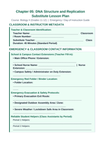DNA Structure & Replication Substitute Lesson Plan sample page