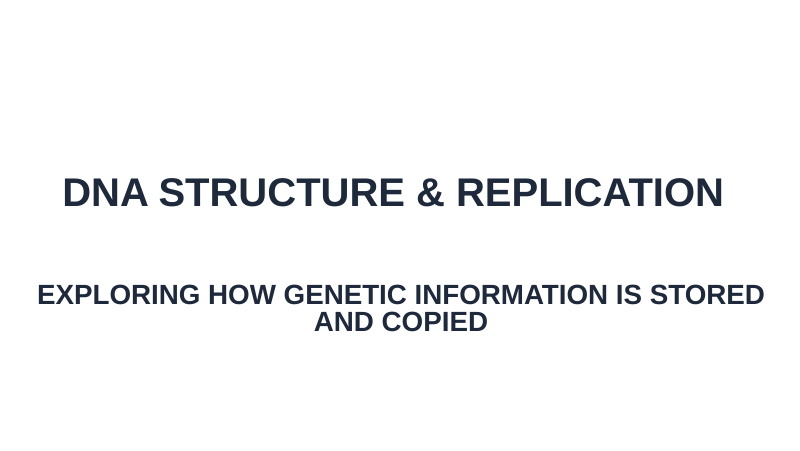 DNA Structure & Replication Substitute Slideshow & Teacher Guide sample page