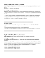 Ecosystem Dynamics & Energy Flow Bell Ringers & Exit Tickets sample page