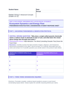 Ecosystem Dynamics & Energy Flow Phenomena-Based Lesson: Fatal Attraction: The Mind-Controlling Parasite That Drives the Food Chain Student Response Sheet sample page