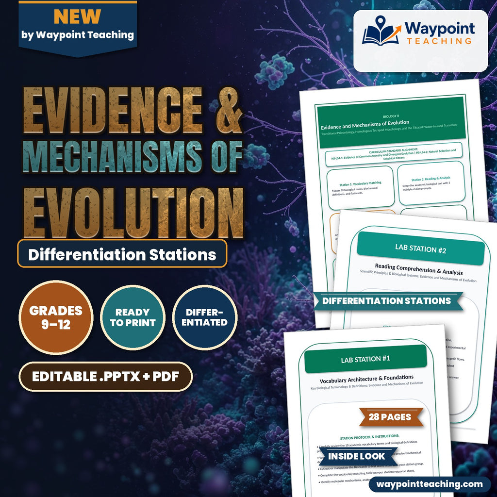 Evidence & Mechanisms of Evolution Differentiation Stations cover