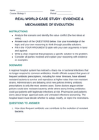 Evidence & Mechanisms of Evolution Real-World Case Study sample page