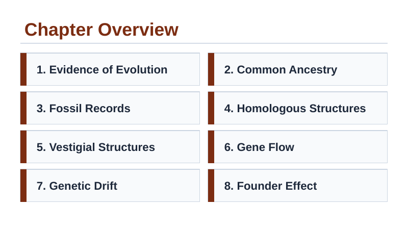 Evidence & Mechanisms of Evolution Slide Show Presentation sample page