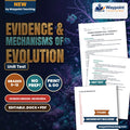 Evidence & Mechanisms of Evolution Spanish Unit Test cover