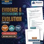 Evidence & Mechanisms of Evolution Spanish Unit Test cover