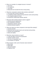 Evidence & Mechanisms of Evolution Unit Test sample page