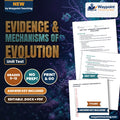 Evidence & Mechanisms of Evolution Unit Test cover
