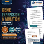 Gene Expression & Mutation Bell Ringers & Exit Tickets cover