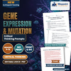 Gene Expression & Mutation Critical Thinking Prompts cover