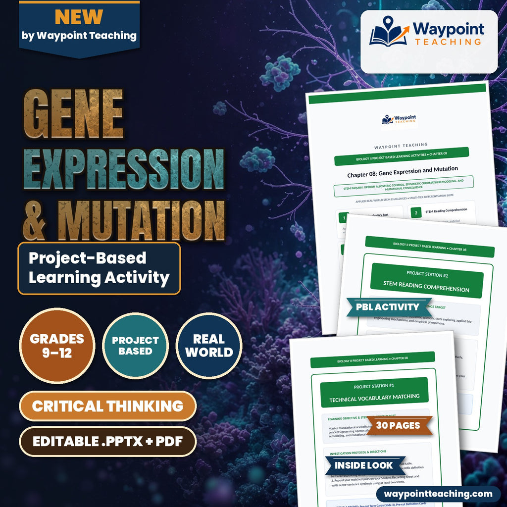 Gene Expression & Mutation Project-Based Learning Activity cover