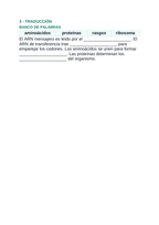 Gene Expression & Mutation Spanish Guided Notes sample page