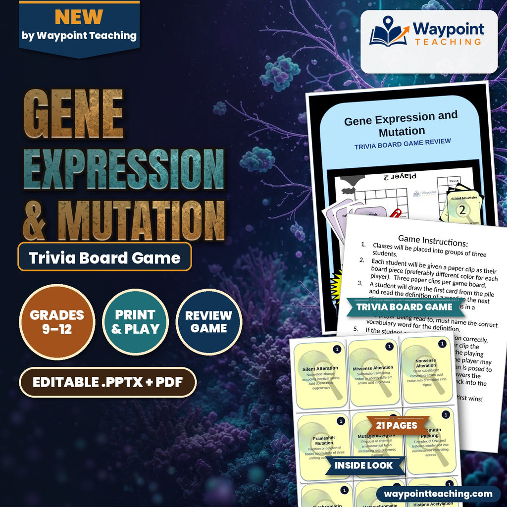 Gene Expression & Mutation Trivia Board Game cover