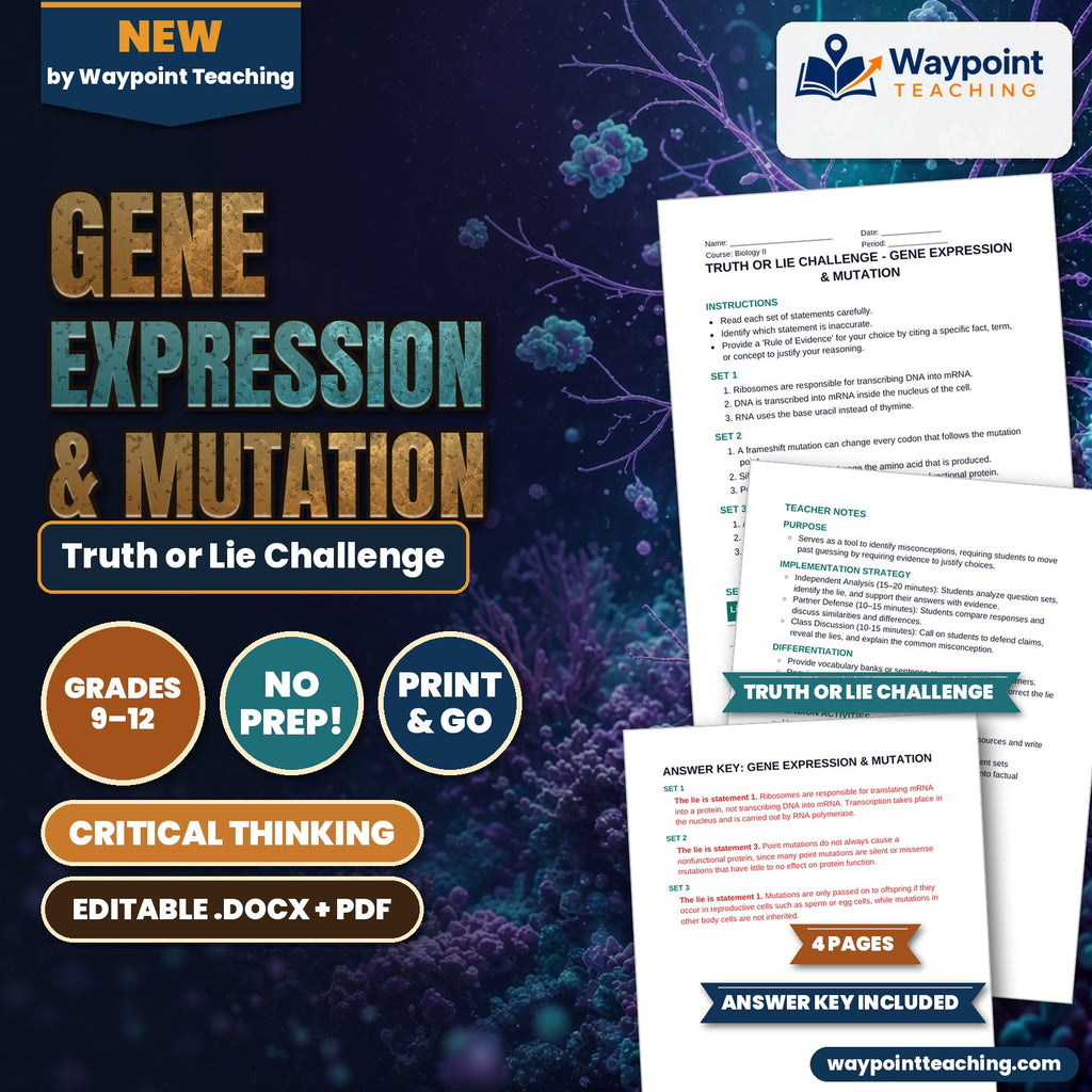 Gene Expression & Mutation Truth or Lie Challenge cover