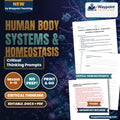 Human Body Systems & Homeostasis Critical Thinking Prompts cover
