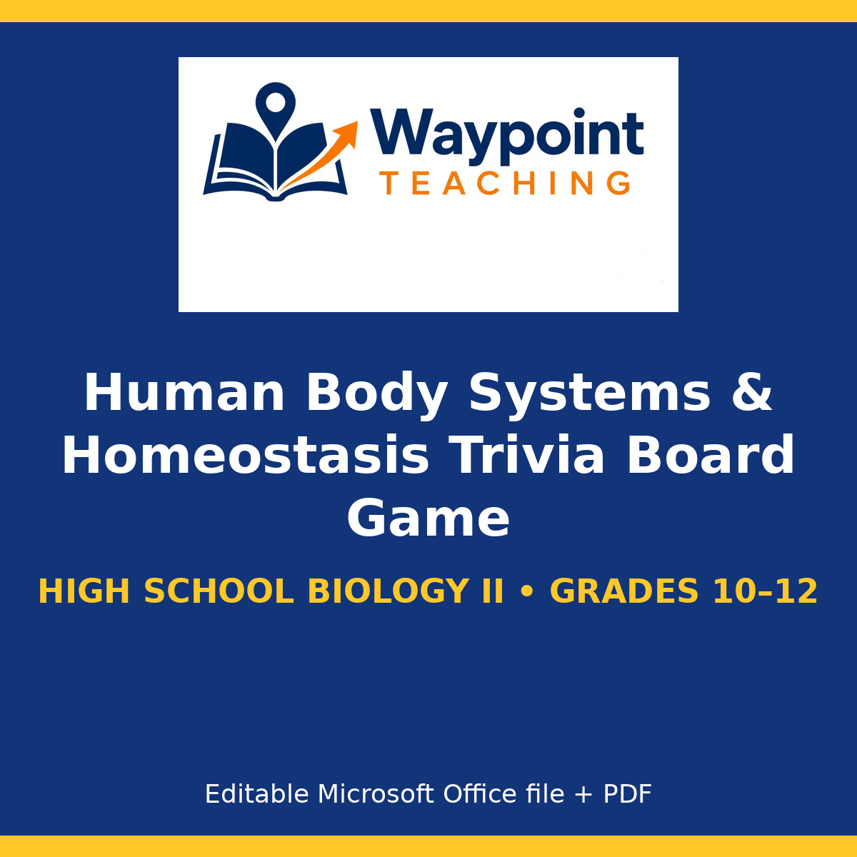 Human Body Systems & Homeostasis Trivia Board Game cover