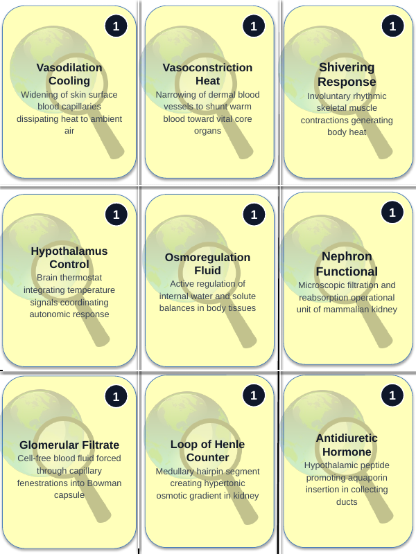 Human Body Systems & Homeostasis Trivia Board Game sample page