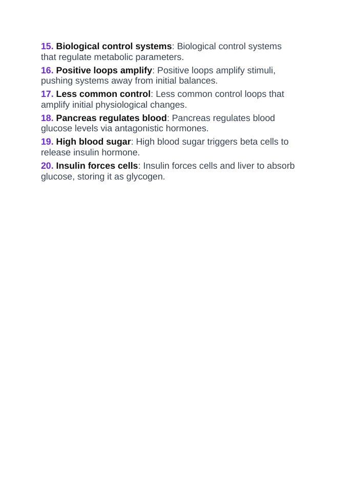 Human Body Systems & Homeostasis Vocabulary Words & Definitions sample page