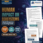 Human Impact on Ecosystems Model Response & Scoring Guide cover