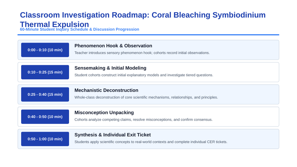 Human Impact on Ecosystems Phenomena-Based Lesson: The Ghost Reef: Thermal Shock, Toxic Oxygen, and Coral Bleaching Presentation sample page