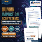 Human Impact on Ecosystems Phenomena-Based Lesson: The Ghost Reef: Thermal Shock, Toxic Oxygen, and Coral Bleaching Student Response Sheet cover