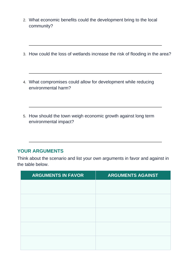 Human Impact on Ecosystems Real-World Case Study sample page