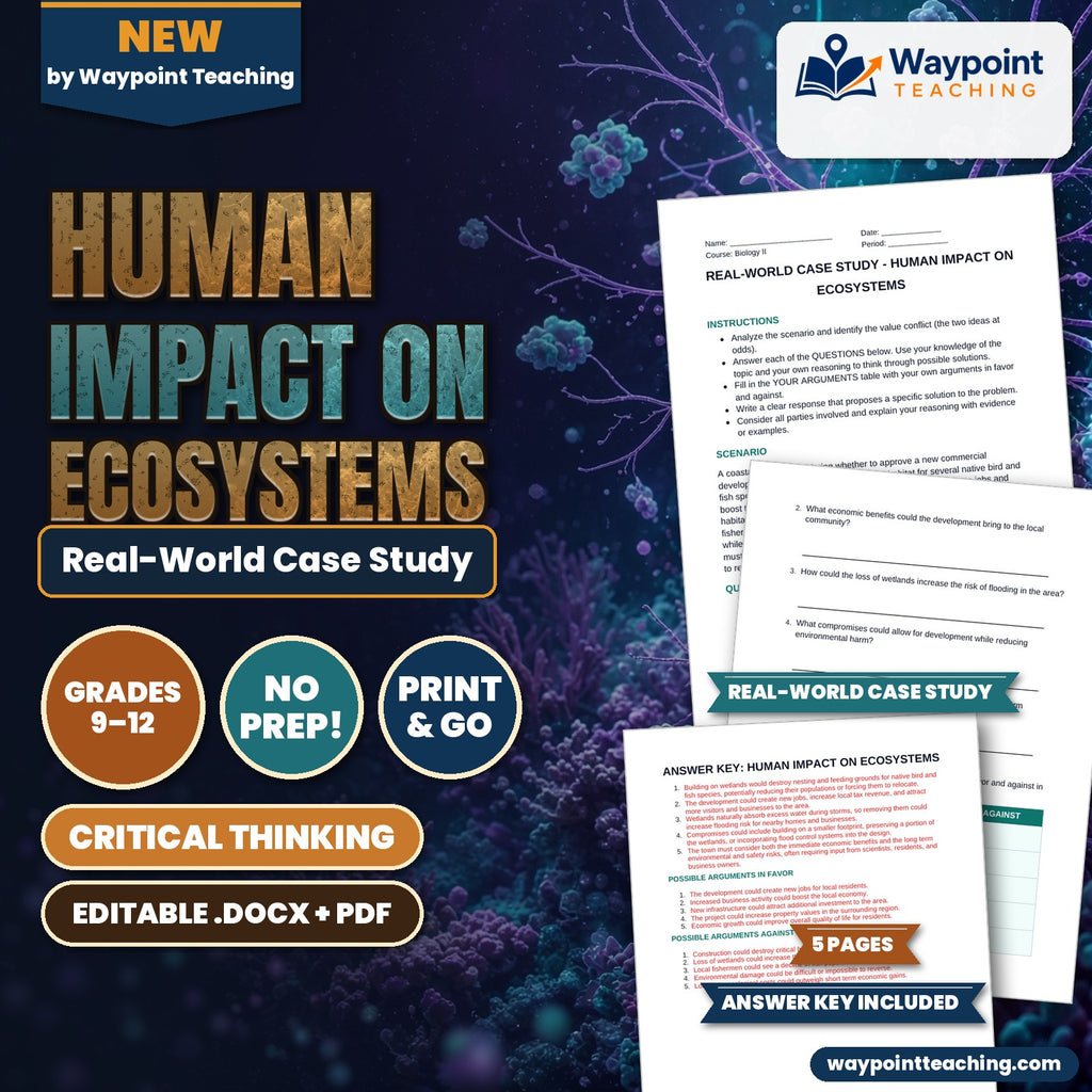Human Impact on Ecosystems Real-World Case Study cover