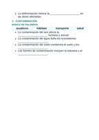 Human Impact on Ecosystems Spanish Guided Notes sample page