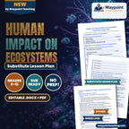 Human Impact on Ecosystems Substitute Lesson Plan cover