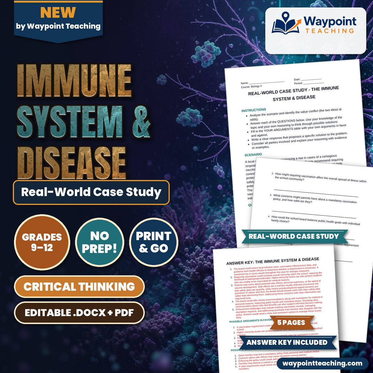 Immune System & Disease Real-World Case Study cover