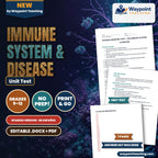 Immune System & Disease Spanish Unit Test cover