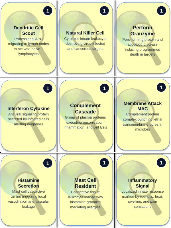 Immune System & Disease Trivia Board Game sample page