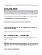 Macromolecules Bell Ringers & Exit Tickets sample page