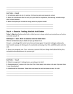 Macromolecules Bell Ringers & Exit Tickets sample page