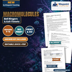 Macromolecules Bell Ringers & Exit Tickets cover