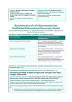 Macromolecules Scaffolded Phenomena-Based Lesson: The Molecular Riddle of Spider Dragline Silk: Stronger Than Steel, Tougher Than Kevlar Teacher Discussion Guide sample page