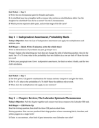 Mendelian Genetics & Inheritance Bell Ringers & Exit Tickets sample page