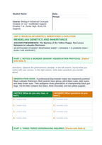 Mendelian Genetics & Inheritance Scaffolded Phenomena-Based Lesson: The Mystery of the Yellow Puppy: Two-Locus Epistasis in Labrador Retrievers Student Response Sheet sample page