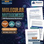 Molecular Mutagenesis: Point Mutations, Frameshifts, DNA Repair Pathways, and Microsatellite Instability CER Phenomena Worksheet cover