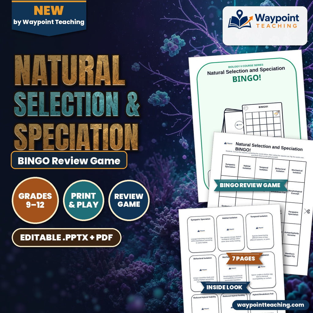 Natural Selection & Speciation BINGO Review Game cover